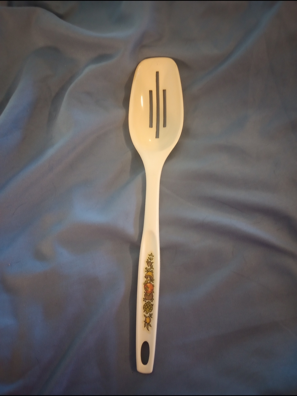 Vintage Foley Melamine Slotted Spoon